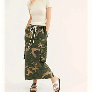 Free People camo skirt